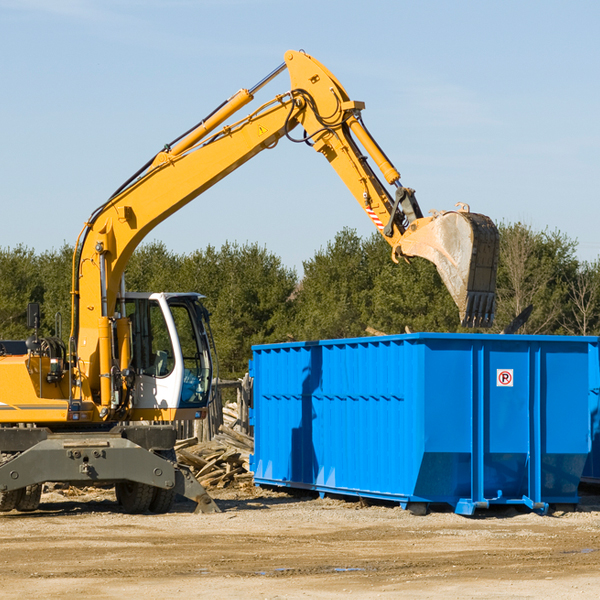 are there any restrictions on where a residential dumpster can be placed in Duff Tennessee